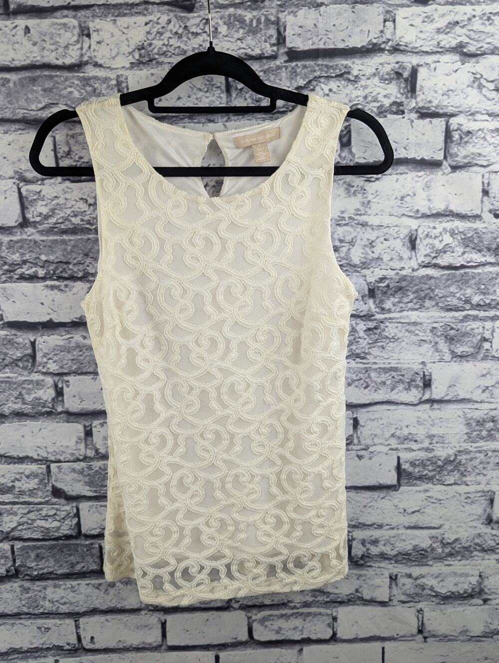 Banana Republic Ivory Lace Tank Top